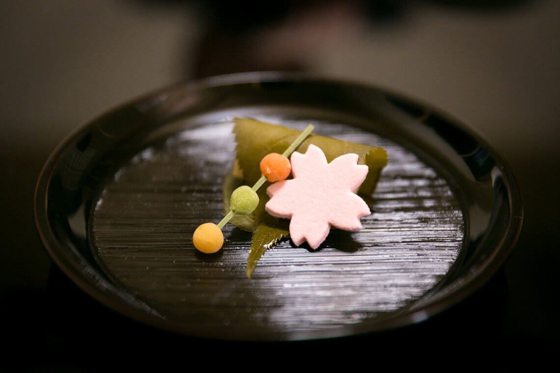 Sakuramochi at Kitcho, Kyoto. You Have to Eat These Dishes in Kyoto, by Boutique Japan.